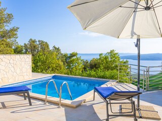 Ferienhaus Giran mit Meerblick