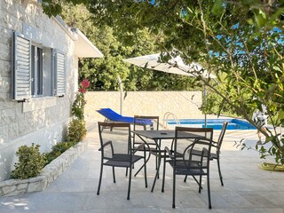 Terrasse am Pool