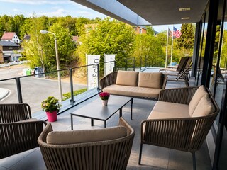 Balkon mit Loungmöbeln