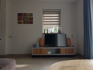 Fernseher mit Möbel in Wohnzimmer