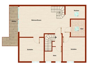 Appartamento per vacanze Borkum Pianta del piano 22