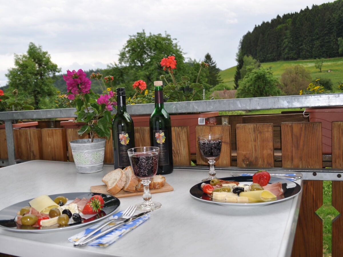 Auf dem Balkon