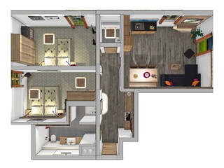 Grundriss Ferienwohnung Gipfelrausch