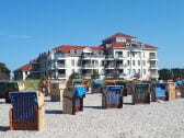 Die Strandburg am Strand