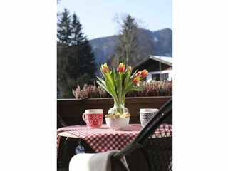 Fewo 10 im Apartmenthaus an der Rottach, Blick vom Balkon