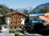 Haus Wilhelmina in summer with Zell am See-Kaprun Card