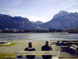 Blick vom Musical Füssen nach Neuschwanstein