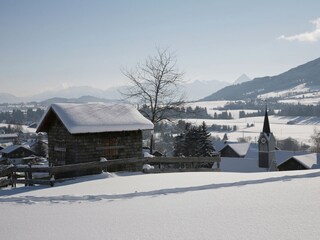 Blick vom Kastanienbaum auf Faistenoy