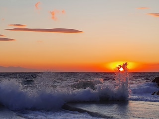 Sonnenuntergang von der Mole