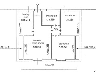 Appartamento per vacanze Cannero Riviera Pianta del piano 19