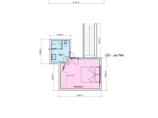 Ferienwohnung Norddeich Grundriss 55