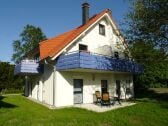 Ferienwohnung Bernstein, Terrasse, Garten