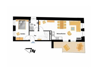 Ferienwohnung Nieblum Grundriss 13
