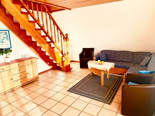 Wohnzimmer: Aufgang DG