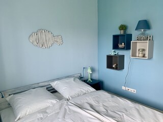 Schlafzimmer mit Doppelbett