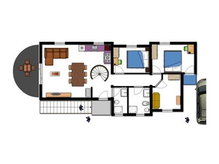 Appartamento per vacanze Lovrecica Pianta del piano 26