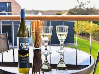Balkon mit Deichblick