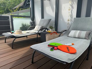 Liegen auf der Terasse