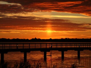 Sonnenaufgang über dem Bodden