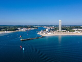 Blick auf die Mole und das Maritim