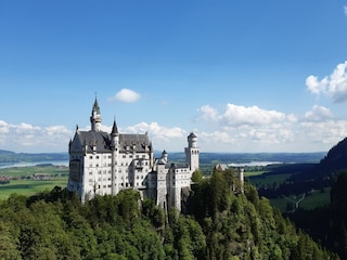 Märchenschloss v. König Ludwig II von der Marienbrücke