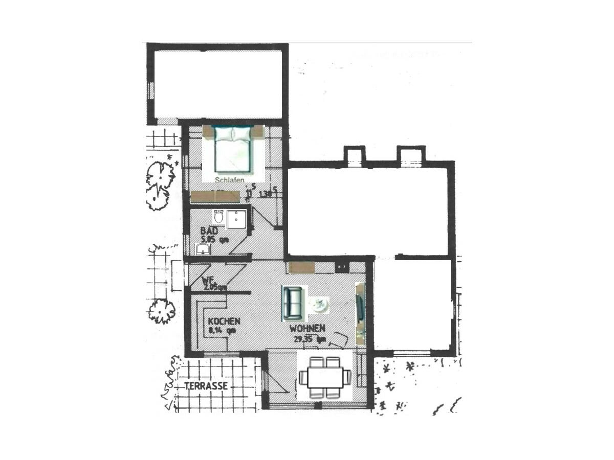 Grundriss Ferienwohnung