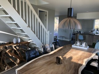 Stylish spacious dining room