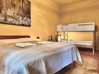 Yellow Room with Bunk Bed