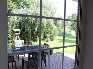 Blick auf die Terrasse