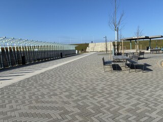 Kurpark mit Treppenaufgang zur Nordsee