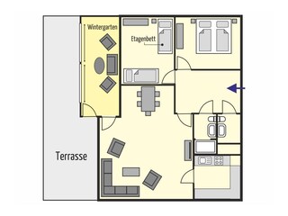 Bungalow Norddeich Grundriss 9