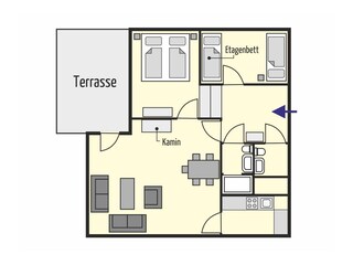 Bungalow Norddeich Grundriss 20
