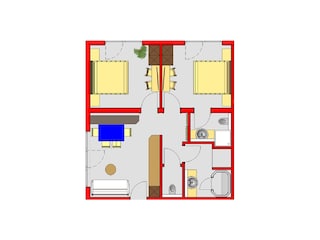 Grundriss Apartment 1