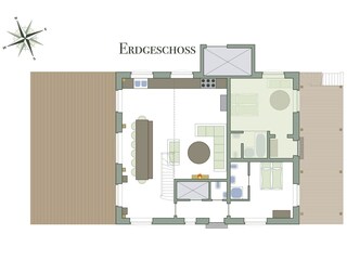 Das Erdgeschoss der Stellmacherei