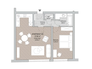 Appartamento Luxemburg (Stadt) Pianta del piano 12