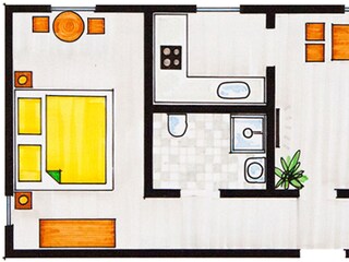 Appartamento per vacanze Riezlern Pianta del piano 14