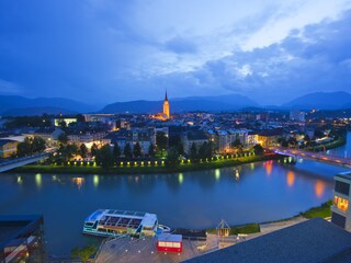 Villach at night