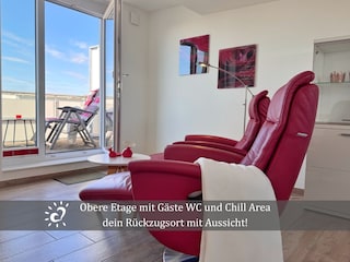 obere Etage mit Balkon