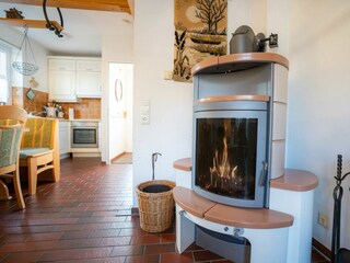 Wohnzimmer mit Kaminofen