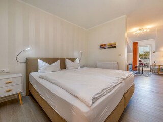 Der komfortable Schlafbereich ...