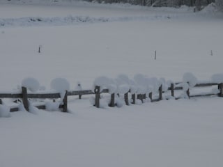 Zaun an unserem Haus