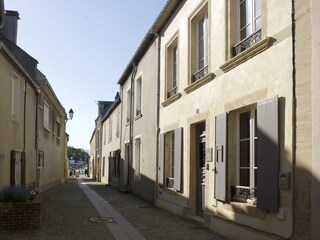Pedestrian street in front of the building
