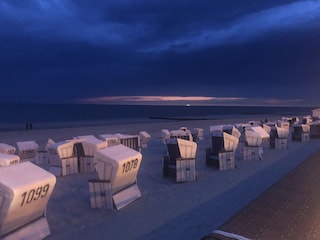 Blick von der Strandpromenade in Westerland