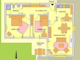 Appartamento per vacanze Tenero-Contra Pianta del piano 30