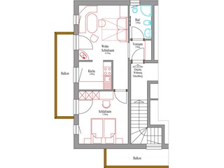 Vakantieappartement Kiens Grondplan 40