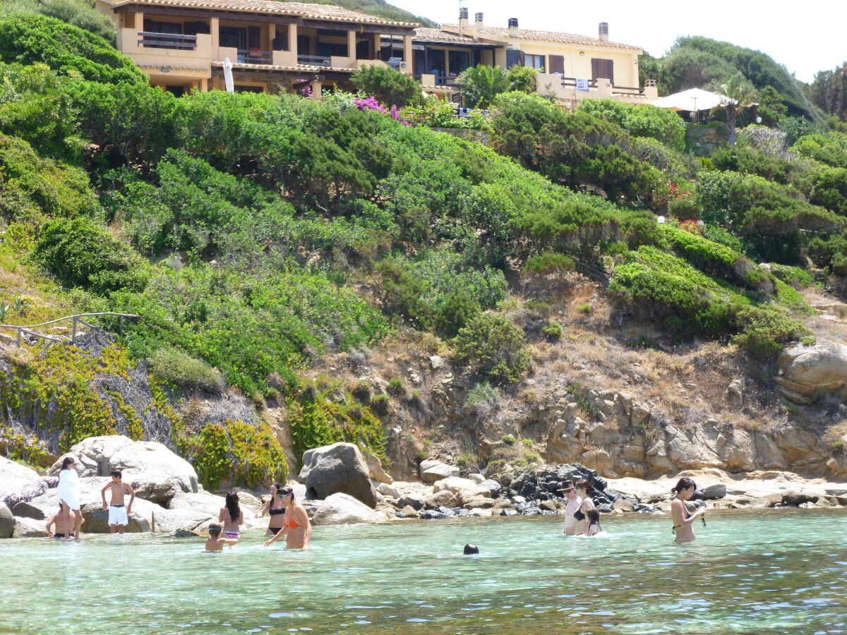 The houses seen from the sea