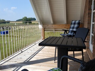 überdachter Balkon