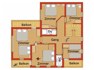 Vakantiehuis Thierbach Grondplan 20