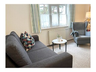 Wohnzimmer mit Aussicht in Richtung Westen