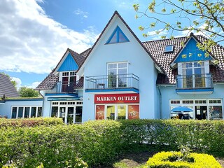 Ansicht des Hauses von der Straße aus